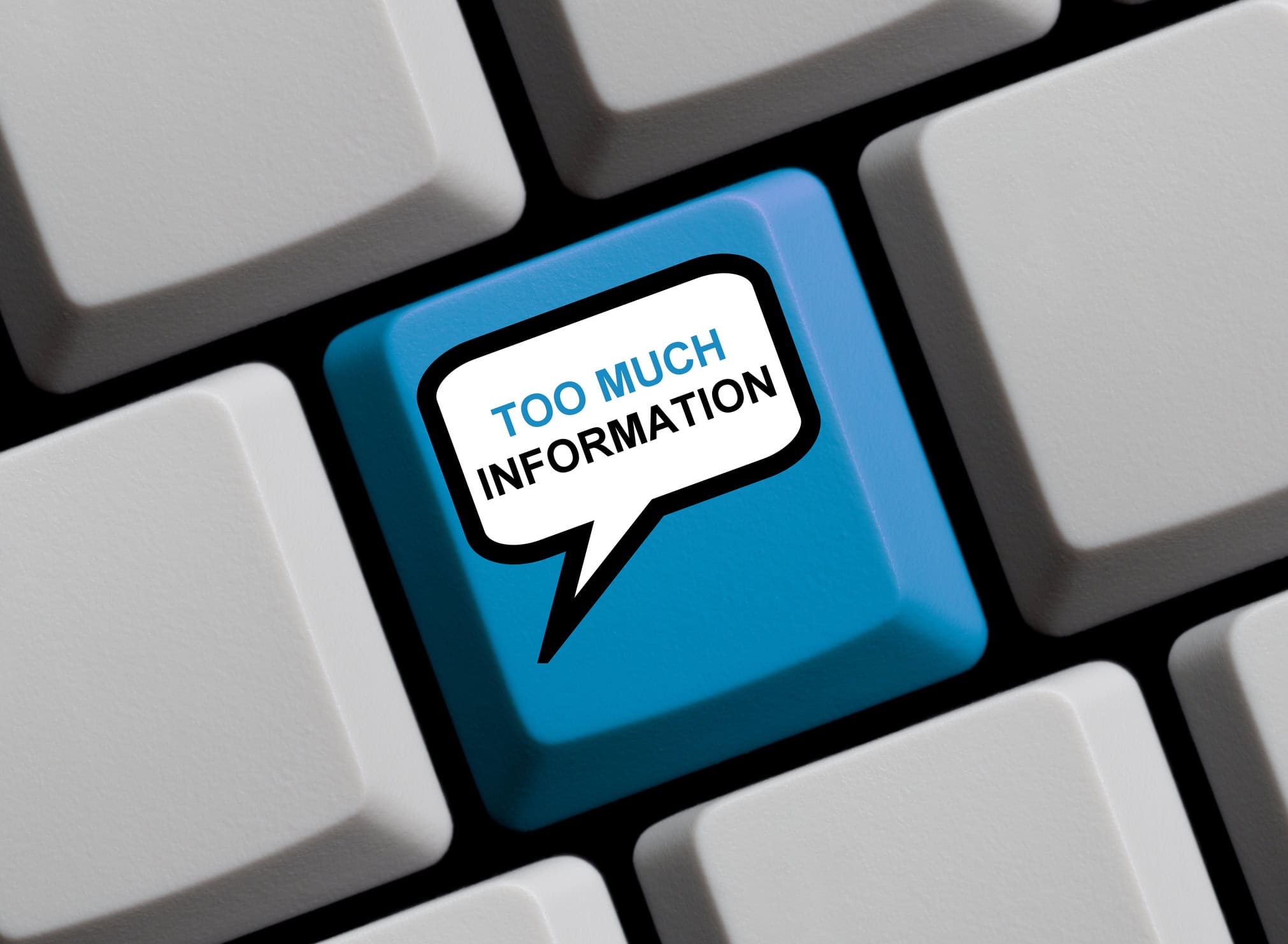 Computer Keyboard: Too much information