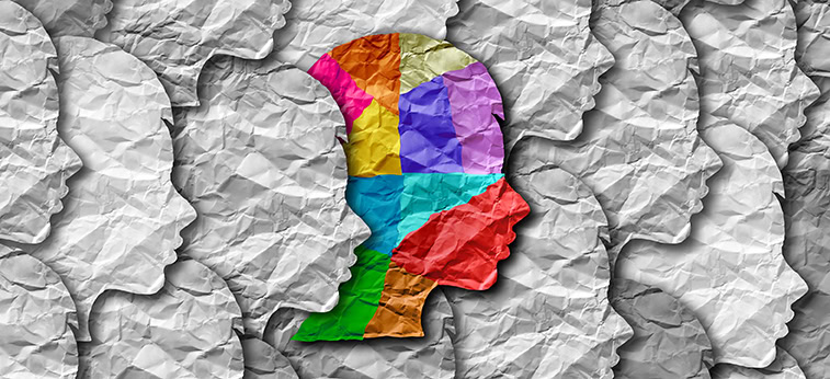 Learning disability concept and dyslexia or ADHD disorder symbol or attention deficit and school anxiety or stress with math and reading or writing in a 3D illustration style.