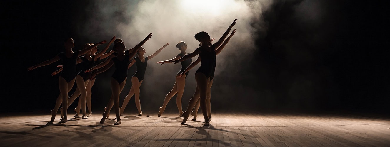 Ballet dancers onstage