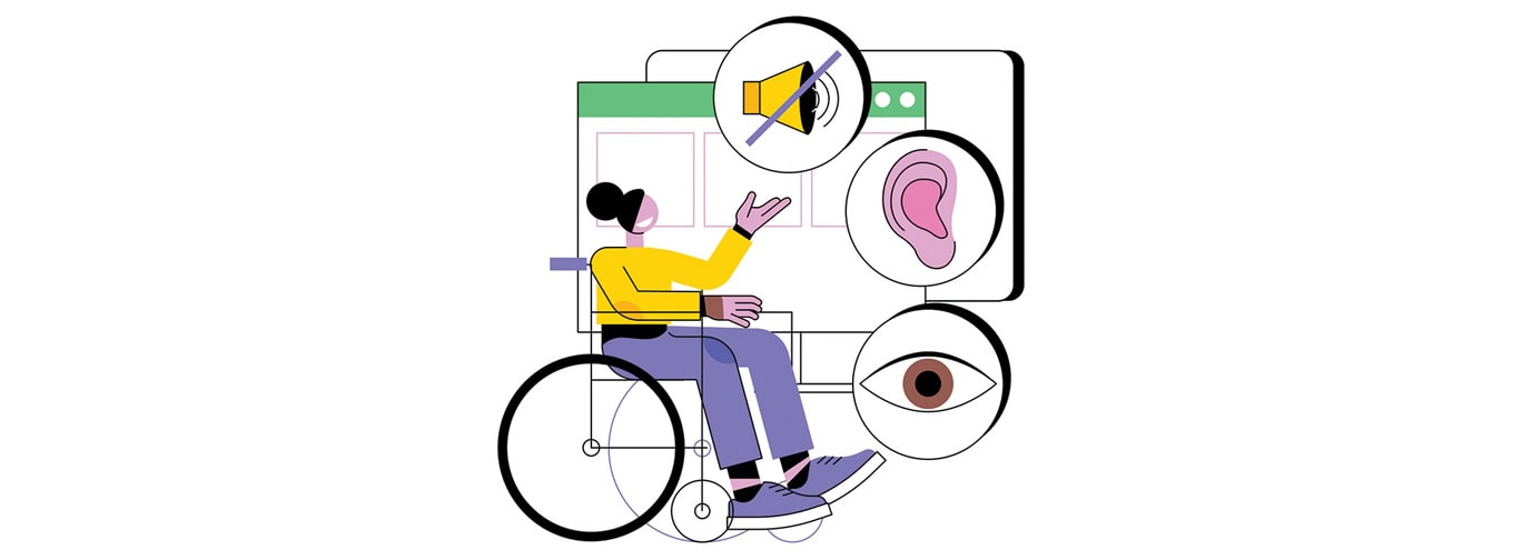 Illustration about website accessibility