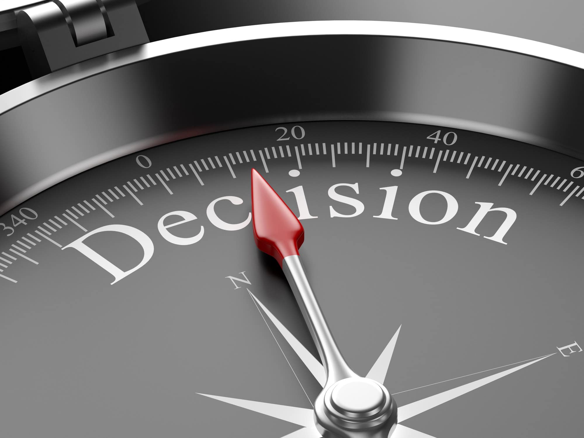 Compass Pointing to Decision