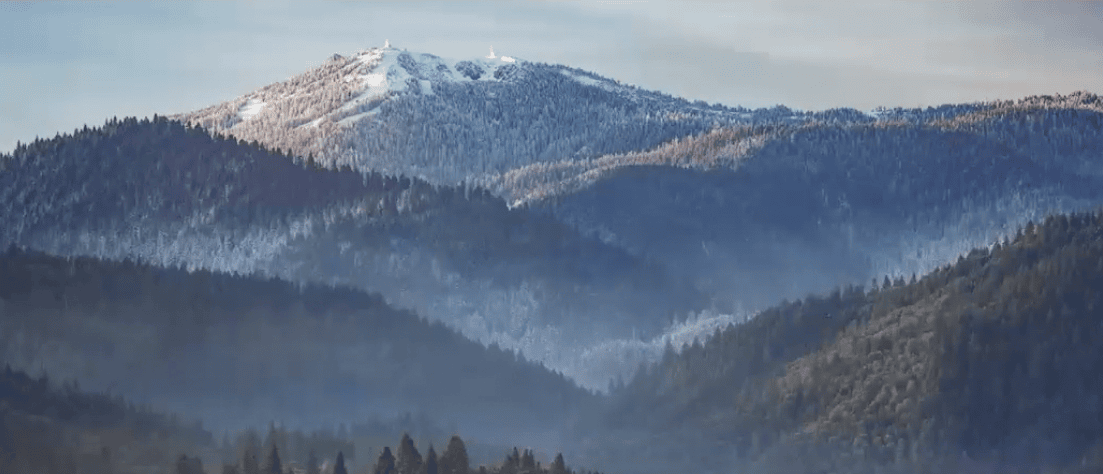 View of mountains in Ashland, Oregon