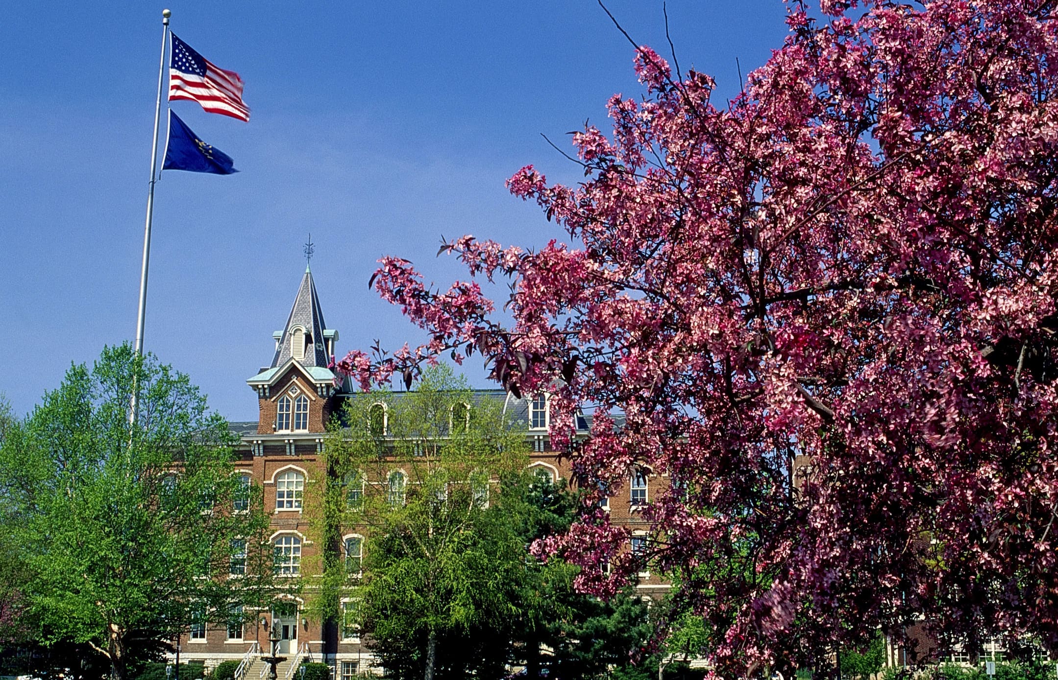 Oldest building at Purdue University, University Hall Education Center, is only building remaining of the original six-building Purdue campus.