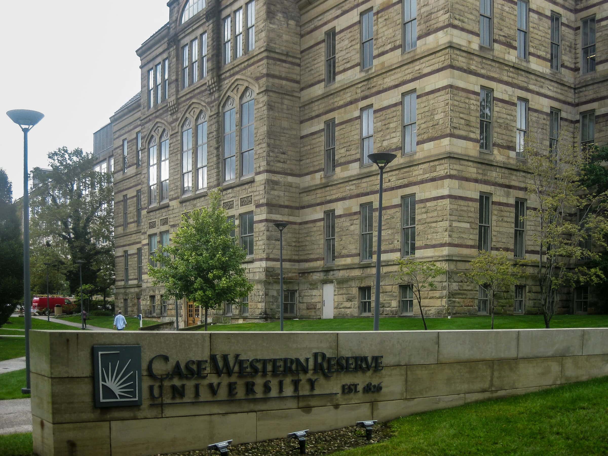 Exterior view of building on Case Western Reserve University's campus