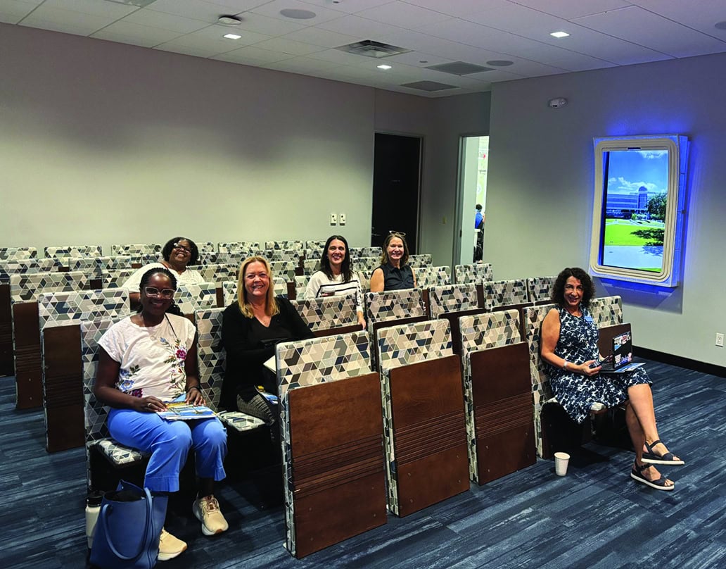 Group of IECA members touring Embry-Riddle