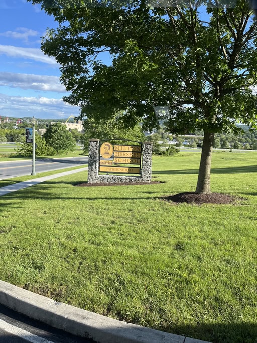 Hershey, PA, USA, 5.22.25 - The sign for the Milton Hershey School.